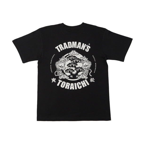 【寅壱 × TRADMAN'S BONSAI】crew neck T-shirts　BLACK